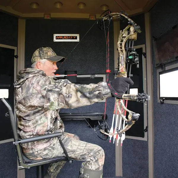 Muddy | Bull Steel Box Blind | MUD-BBBST4000 | 6' x 6' x 6.5' | All-Season Therma-Tek Protection | For Deer & Big Game Hunting