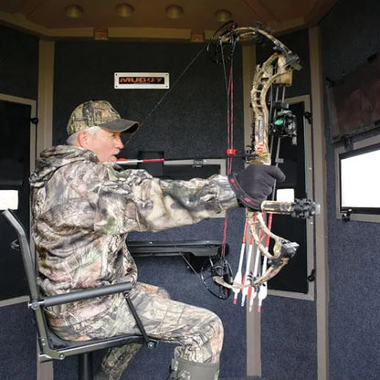 Muddy | Bull Steel Box Blind | MUD-BBBST4000 | 6' x 6' x 6.5' | All-Season Therma-Tek Protection | For Deer & Big Game Hunting
