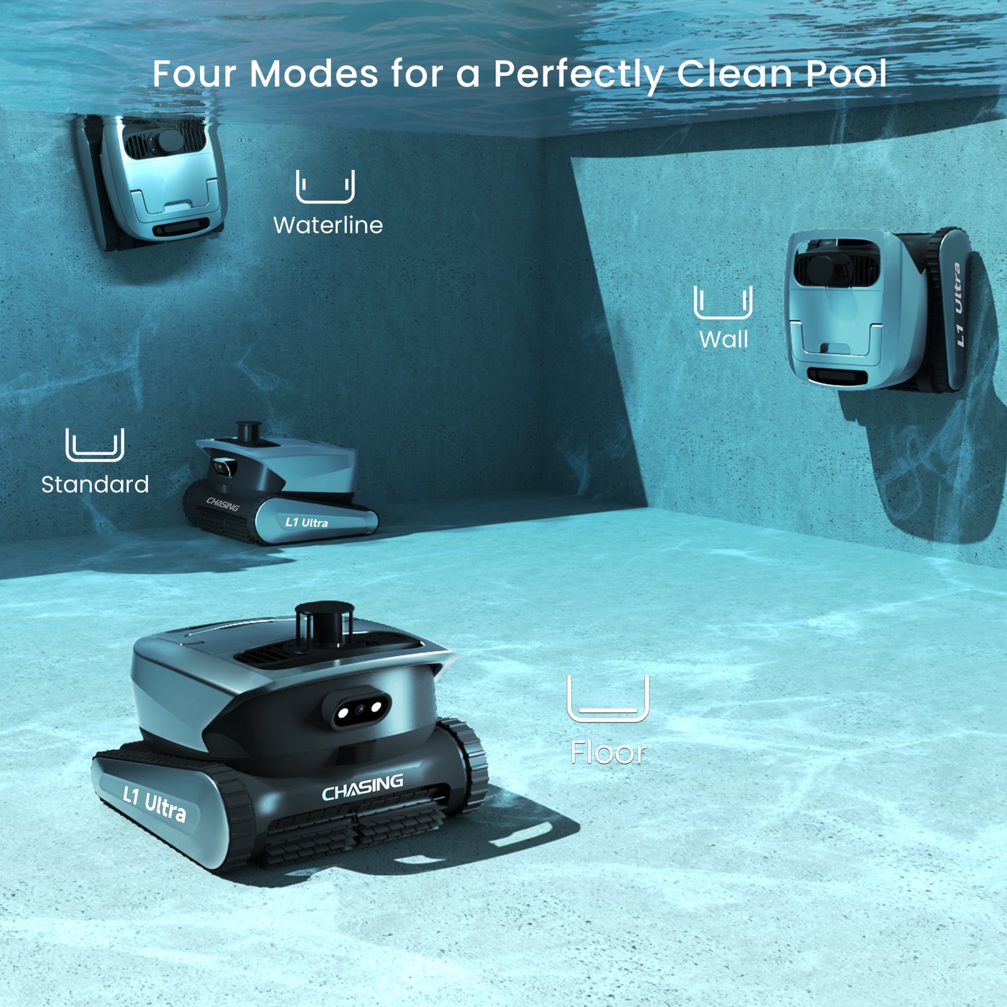 Chasing L1 Ultra Intelligent Cordless Pool Cleaner | Charging Time 4 Hours | Runtime 5 Hours