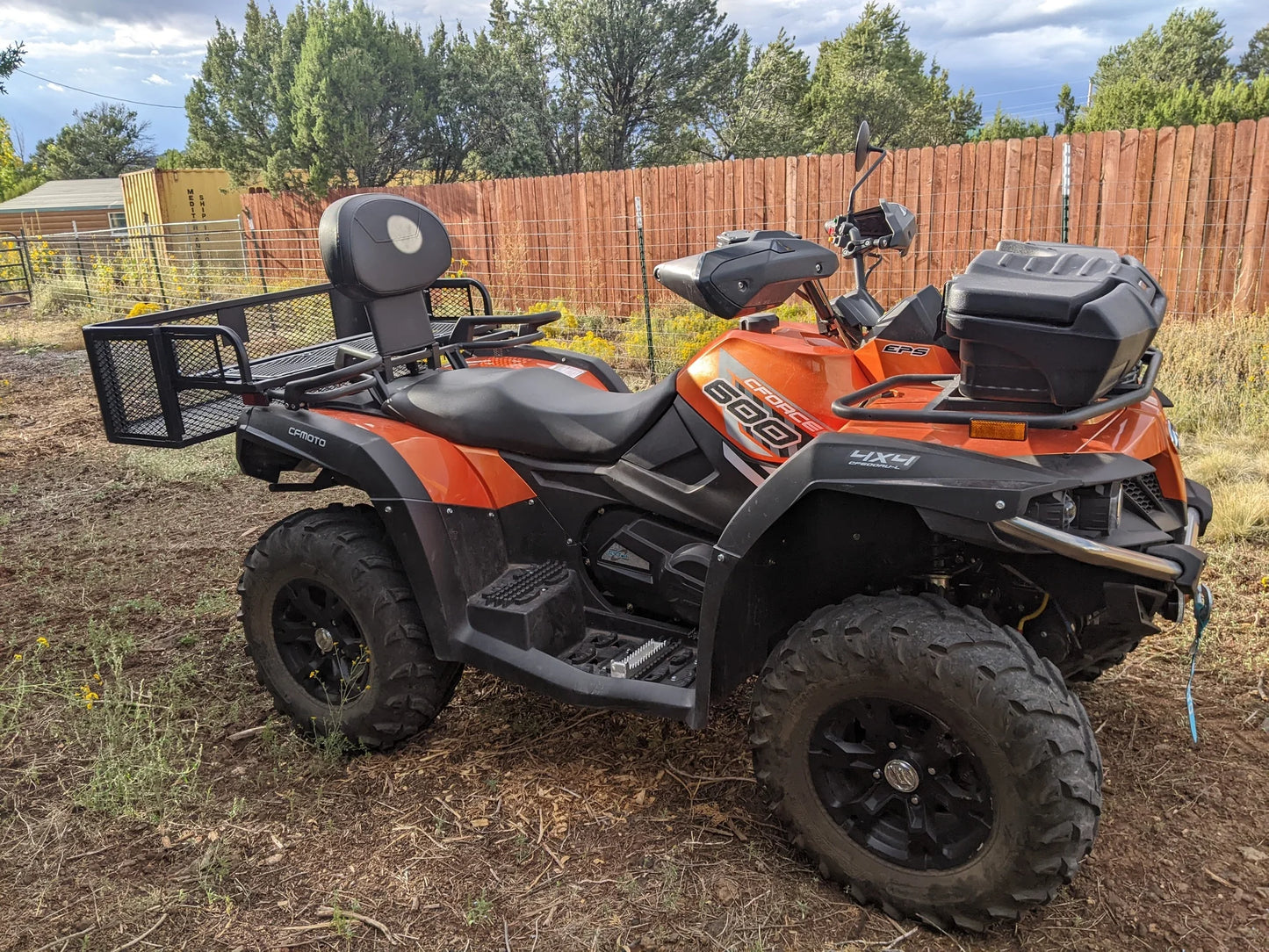 Black Widow Universal Deluxe Steel Mesh ATV Rear Drop Basket Rack | Model ATVDB-1004 | Size 41" L x 14" W | Capacity 300 lb. | Horsepower 4 To 90+ HP | For ATV & UTV Cargo Hauling