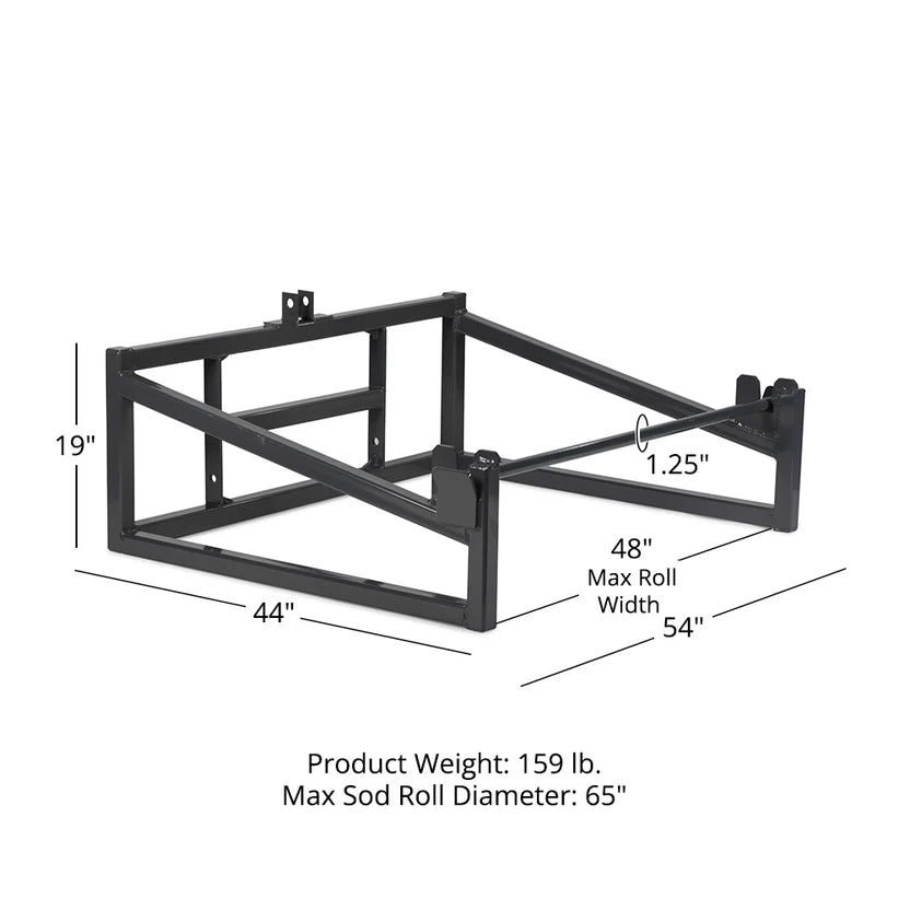 Titan Attachments Sod Roller | USA Made | 3 Point Hitch | 48" Roll Width | 65" Max Diameter | Horsepower 20–45 HP | For Tractors