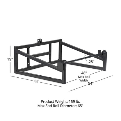 Titan Attachments Sod Roller | USA Made | 3 Point Hitch | 48" Roll Width | 65" Max Diameter | Horsepower 20–45 HP | For Tractors