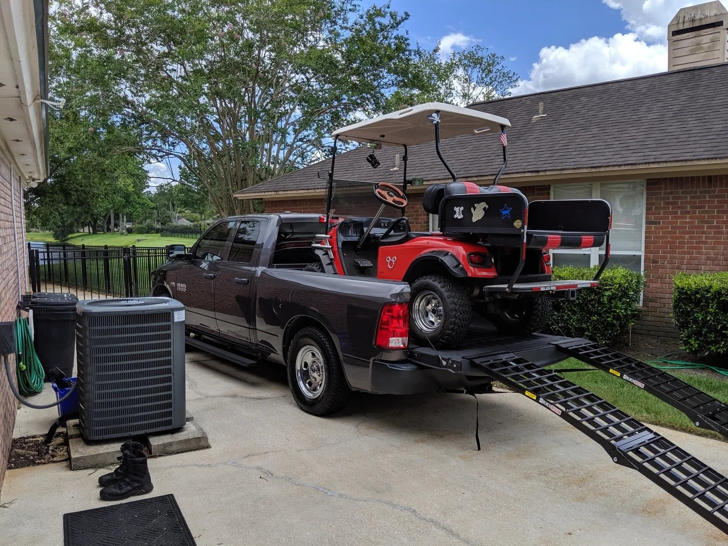 Black Widow Extra-Wide Arched Folding Dual Runner ATV Ramps | Model BW-9417-HD-2 | Length 7'10" | Capacity 3,000 lb | Horsepower Up To ~80 HP | For ATV & UTV Truck Loading