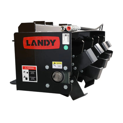 Landy Attachments Rotary Tiller | Tilling Width 72" | 20 GPM | 20-35 HP | For Skid Steers, UTVs, ATVs & Tractors