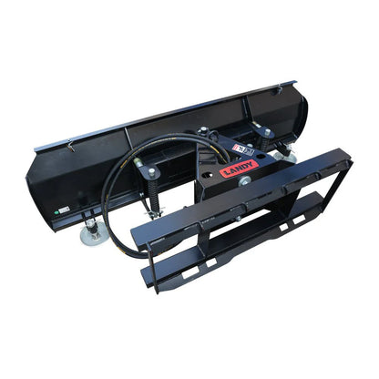 Landy Attachments Extreme-Duty Snow Blade | Width 72" & 84" | 45-60 HP | 16 GPM | For Skid Steers, UTVs & Tractors