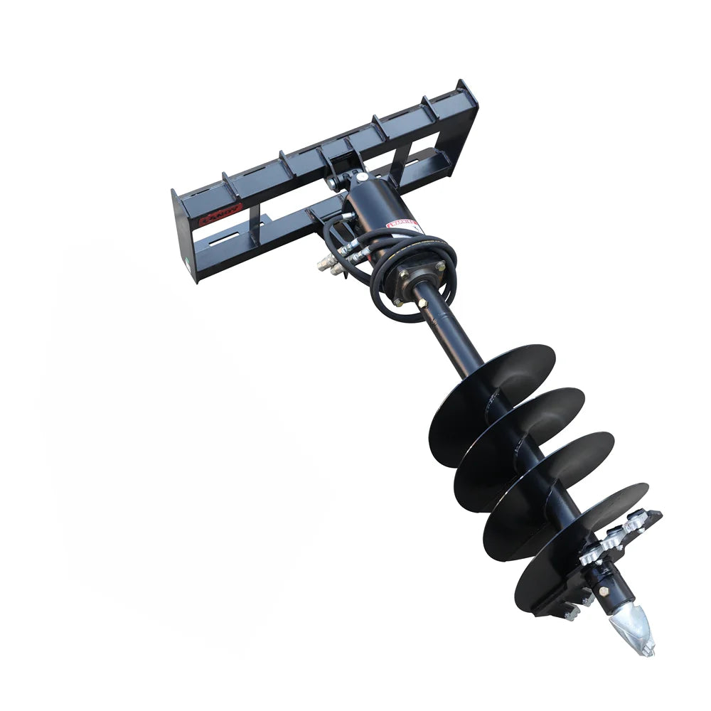 Landy Attachments Post Hole Auger Drive | Auger Diameters 12” & 18” | 11-20 GPM | 15-20 HP | For Skid Steers, ATVs, UTVs & Tractors