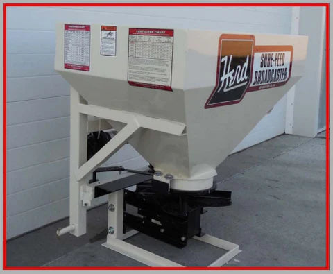 HERD Salt & Sand Spreader | Model 5.5-3PT | Hopper Capacity 9–10 Cubic Ft | Horsepower 25-35 HP | For Tractors