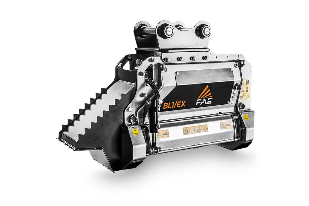FAE | BL1/EX & VT Forestry Mulcher | Model BL1/EX-75 & BL1/EX/VT-75 | Width 31.5" | Machine Size 5 To 7.5 t | For Excavator