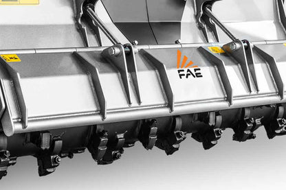 FAE | Patrizio Mulcher | Model 150 To 200 | Width 58" to 77" | Shreds Up to 6" Inches Diameter | Bite Limiter Rotor | Horsepower 50–100 HP | For Tractors