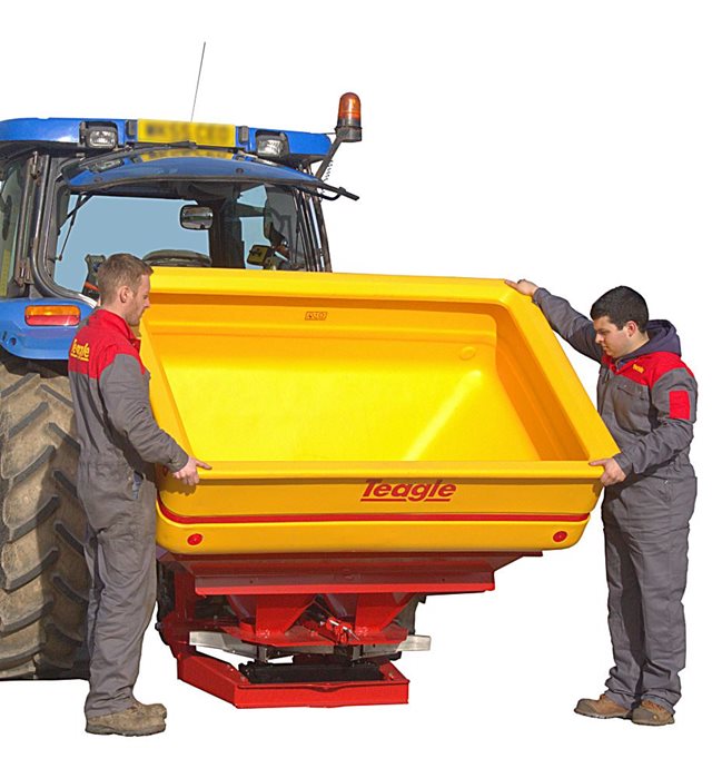 Teagle Fertilser Spreader Poly Hopper With Band Spreading Kit | Model XT24-XT48 Series | Capacity Range 1400 Lbs-2950 Lbs | For Tractor