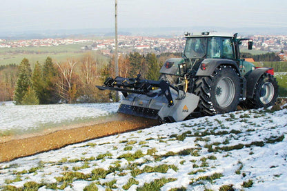 FAE | STCH Stone Crusher | Models 200 To 250 | Widths 82" To 100" | Fixed-Tooth Rotor | Crushed Rock Depth 10" | Horsepower 280 To 400 HP | For Tractors