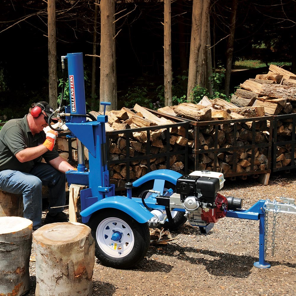 Wallenstein | Log Splitters | WX900 Series | Split Force 25-31 Ton | Horizontal & Vertical Splitting | For Heavy-Duty Wood Processing