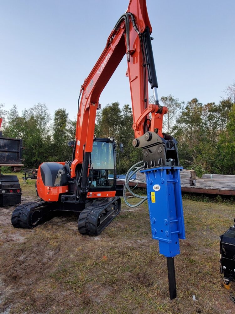 HydroRam HK Series Hydraulic Hammers | Overall Length 52" - 72.2" | For 1.1-14.3 Ton Excavators