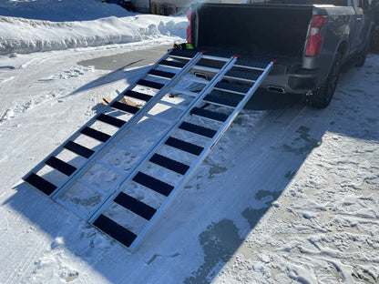 Black Widow Black Ice Folding Snowmobile & ATV Ramp | Model SNO-ATV-9454 | Size 7'10" x 54" | 1,500 lb Capacity | For Snowmobiles, ATVs & UTV Loading