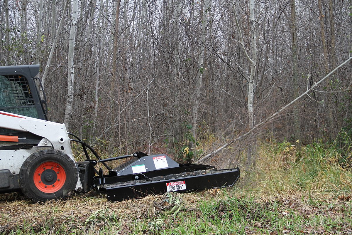 Erskine Brush Mower Series | Cutting Diameter 66″, 72″ & 78″ inches | Hydraulic Flow Rate 13-32 GPM | For Skid Steer