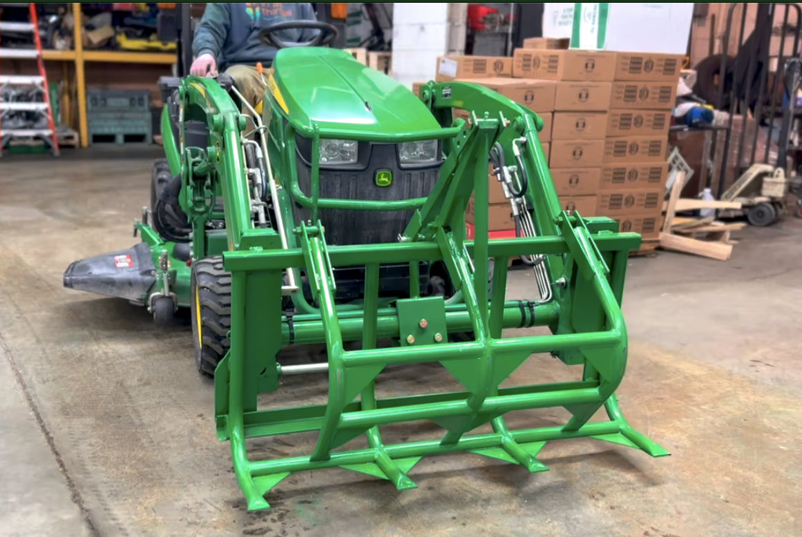 Little Buck Loader, LLC – JD Talon Mechanical Grapple | No Additional Hydraulics | Horsepower 24–25 HP | For Tractors