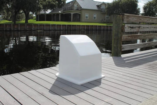 RIO MARINE CUSTOMS | Fiberglass Boat Console | Model CMCC00 | 23" W x 25" H x 25" D | Nida-Core Reinforced | For Small Skiffs