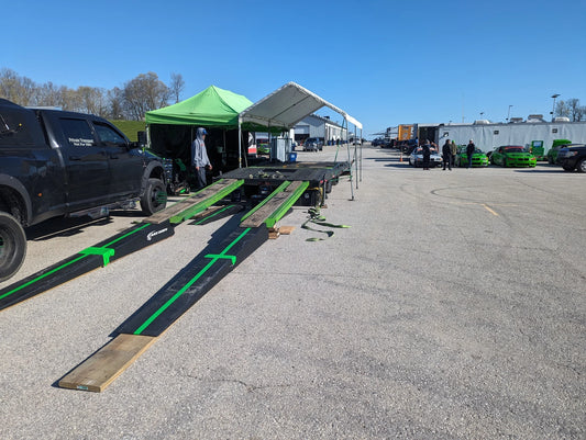 Race Ramps Two-Piece Trailer Ramp | Model RR-TR-11-2 | 131" L x 14" W x 11" H | 5.4° Approach Angle | 1,500 lb Capacity | For Trailer Loading Ramp