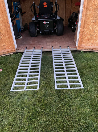 Black Widow Arched Dual Runner UTV Ramps | Width 20-1/4" | Length 5' 5" | Capacity 3,000 lb | Lightweight Aluminum | Horsepower 4 To 90+ HP | For UTVs, ATVs, & Trailers