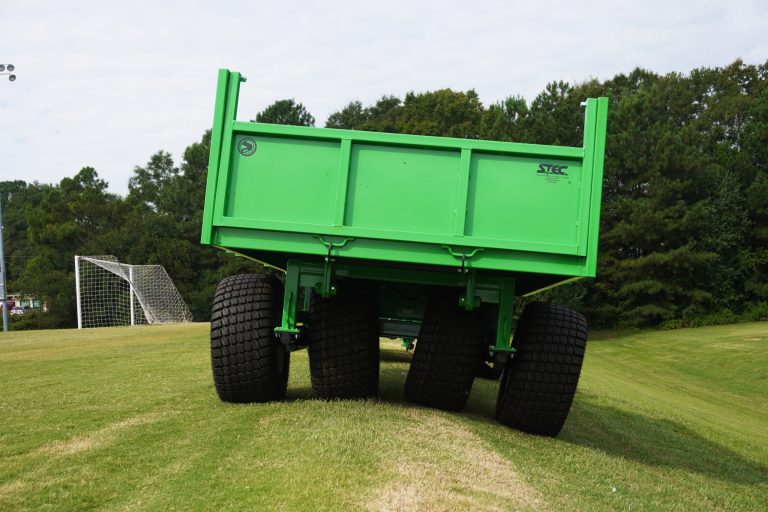STEC DT711 DUMP TRAILER WITH OVERSIZED TURF TIRES