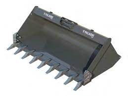 Paladin Heavy Duty Tooth Bucket Long Floor | Working Width 60"-84" | 15-25 GPM | For Skid Steer