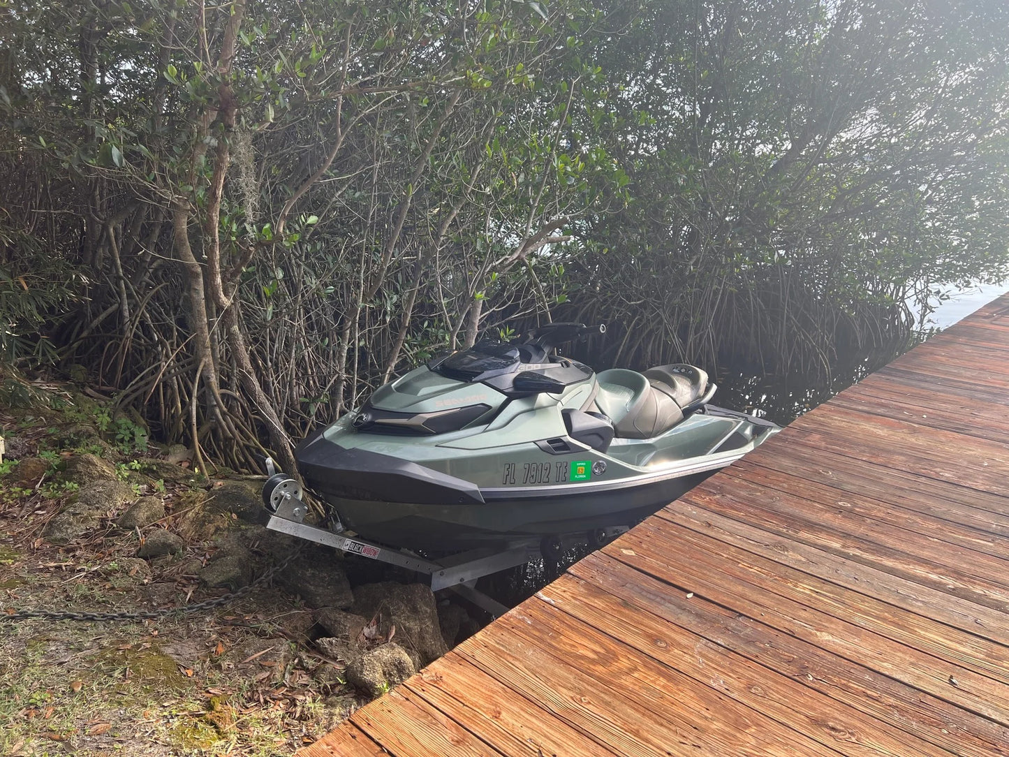 Black Widow Personal Watercraft Shore Dock Extension | Model PWC-EXT | 36" Width | 1,200 lb Capacity | For PWC Dock & Jet Ski Storage