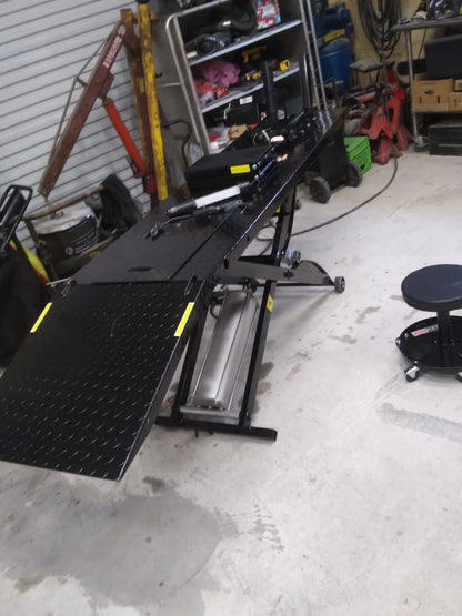 Black Widow Deluxe Motorcycle Shop Kit | Model BW-SK-D | Platform Size 78" x 47" | Lift Height Range Up To 33" | Capacity 1,000 lb | For Street, Touring & Cruiser Bikes