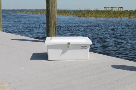 RIO MARINE CUSTOMS | Dock Box | Model CM00-S | 25" W x 12" H x 17" D | Heavy-Duty Marine-Grade Storage | Universal Dock