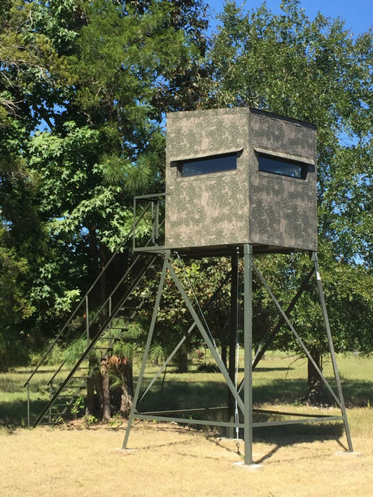 AWS Blind | Insulated Hunting Blind | Model 5x5 Ground Blind | Height Up to 20' | Width 60" | Stationary Setup | For Deer Hunters & Wildlife Enthusiasts