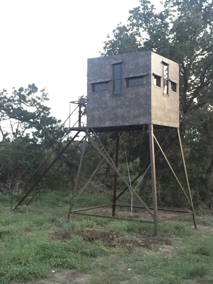 AWS Blind | Insulated Hunting Blind | Model 5x7 Ground Blind | Height Up to 20' | Width 60" x 84" | Stationary Setup | For Deer Hunters & Wildlife Enthusiasts