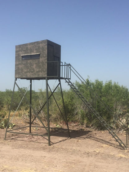 AWS Blind | Insulated Hunting Blind | Model 5x7 Ground Blind | Height Up to 20' | Width 60" x 84" | Stationary Setup | For Deer Hunters & Wildlife Enthusiasts