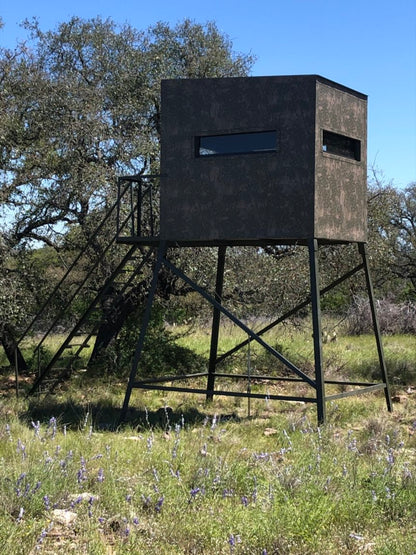 AWS Blind | Insulated Hunting Blind | Model 5x7 Ground Blind | Height Up to 20' | Width 60" x 84" | Stationary Setup | For Deer Hunters & Wildlife Enthusiasts