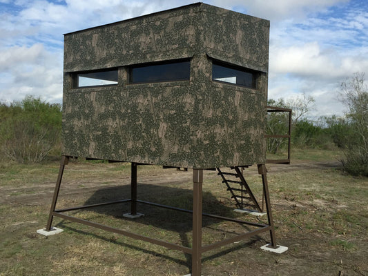 AWS Blind | Insulated Hunting Blind | Model 5x9 Ground Blind | Height Up to 20' | Width 60" x 84" | Stationary Setup | For Deer Hunters & Wildlife Enthusiasts