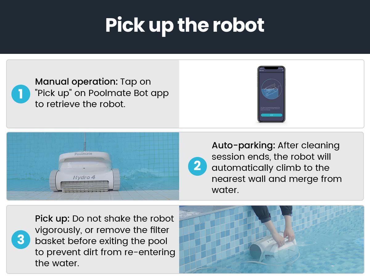 Chasing Cleaner Hydro 4 Corded Robotic Pool Cleaner | Pool Size 1,614 Sq.ft | Flow Rate 320 L/min