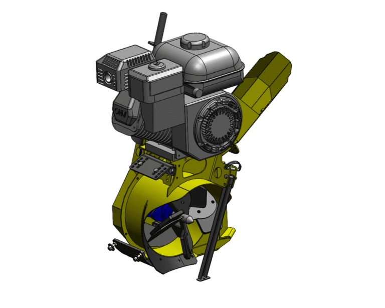 Rammy Thrower Plow ATV (Plow + Snow Thrower Combo) | Working Width 46" | Snow Throwing Distance 49' | Tank Volume 3.0L | Horsepower 9.5 HP | For ATVs