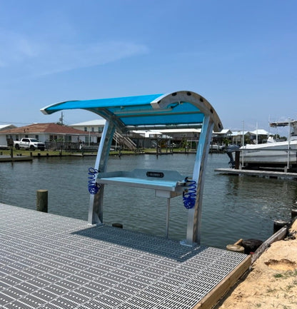 Killer Dock Fish Cleaning Station | Model Slam 6 1/2 | Width 78" | Marine-Grade Aluminum & HDPE | For Dock, Seawall, Deck & Patio