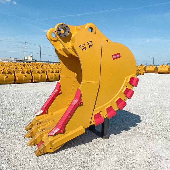 Teran Versatile Excavator Bucket | Model BKT-390 HDXV |50" to 91" Inch Digging | Capacity 3.04 to 6.4 Cubic Meters | For Excavators