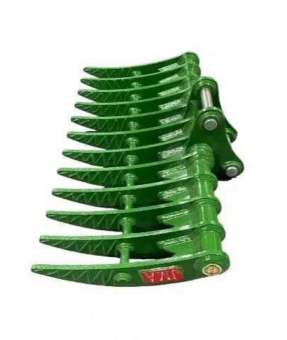 JMA Attachments Brush Rake | Rake Width 60" inches | Pin Size 50mm | For 8 – 13 Tons Excavators