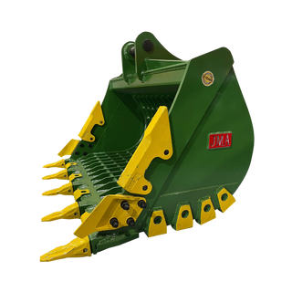 JMA Attachments Severe Duty Skeleton Bucket with Teeth | Bucket Width 60" inches | Pin Size 70mm | For 15 – 18 Tons Excavators