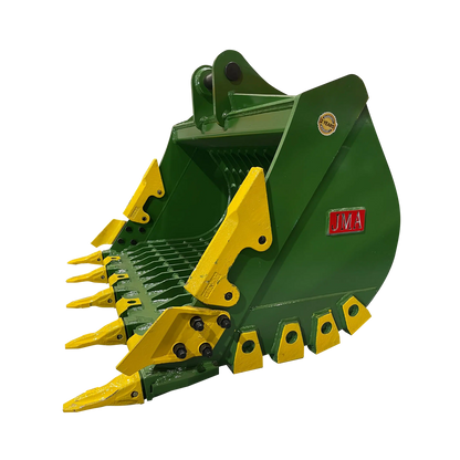 JMA Attachments Severe Duty Skeleton Bucket with Teeth | Bucket Width 60" inches | Pin Size 70mm | For 15 – 18 Tons Excavators
