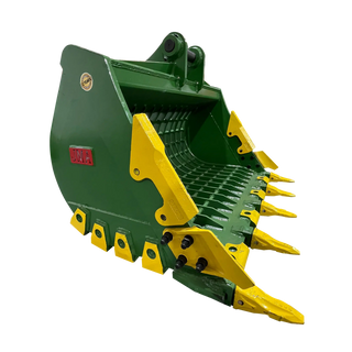 JMA Attachments Severe Duty Skeleton Bucket with Teeth | Bucket Width 48" inches | Pin Size 70mm | For 15 – 19 Tons Excavators