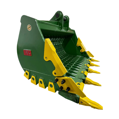 JMA Attachments Severe Duty Skeleton Bucket with Teeth | Bucket Width 60" inches | Pin Size 70mm | For 15 – 18 Tons Excavators