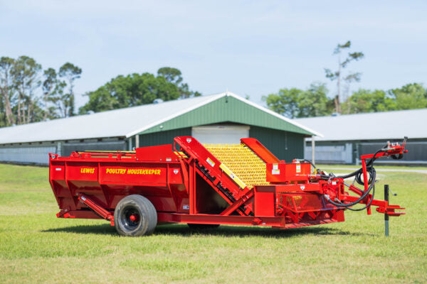 Lewis Brothers Chicken Housekeeper | Models DB Series | Width 69 Inches | Capacity 112 To 215 Cu Ft | PTO-Powered | Horsepower 40 To 90 HP | For Tractor
