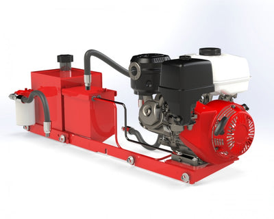 Woody Equipment Portable Hydraulic Power Unit | 5 Gallon Oil Tank With 6.3 GPM Pump | 13 HP Honda Engine