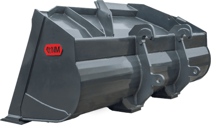 NM Attachments General Purpose Bucket | Model GP & LM Series | Widths 1–6 Yards | Machine Class 50–150 | Machine Size 10,000–40,000 lbs | For Wheel Loaders