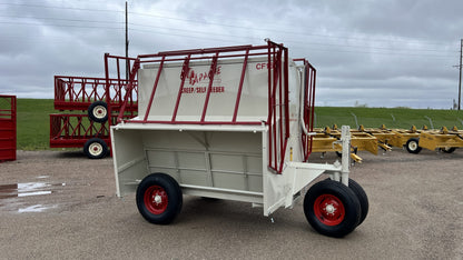Apache Equipment 160 Creep/Self Feeder | Length 8' | Capacity 160 Bushel | Portable & Skid | Heavy‑Duty Steel & Galvanized Options | For Daily Feeding Pressure