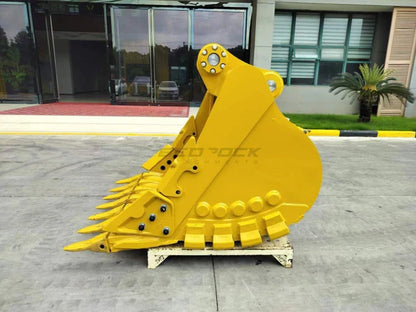 Bedrock Attachments Heavy-Duty Bucket & Adjuster GP | Width 60-Inch | Capacity 1.71 CU M | Machine Size 24-30 Tons | For Excavators CAT 324