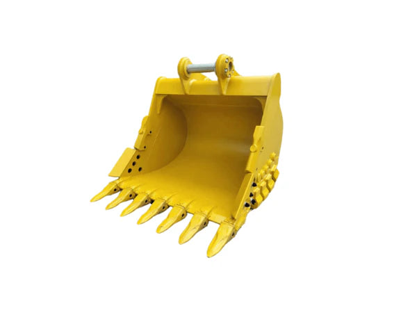 Bedrock Attachments Heavy-Duty Bucket & Adjuster GP | Width 60-Inch | Capacity 1.71 CU M | Machine Size 24-30 Tons | For Excavators CAT 324