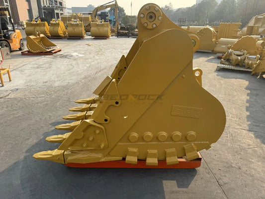 Bedrock Attachments Heavy-Duty Bucket | Model EB330DHD-60-1.86 | Width 60-Inch | Capacity 1.86 CU M | Machine Size 30-40 Tons | For Excavators CAT 330
