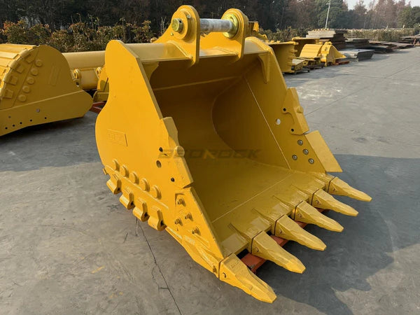Bedrock Attachments Heavy-Duty Bucket | Model EB330DHD-60-1.86 | Width 60-Inch | Capacity 1.86 CU M | Machine Size 30-40 Tons | For Excavators CAT 330